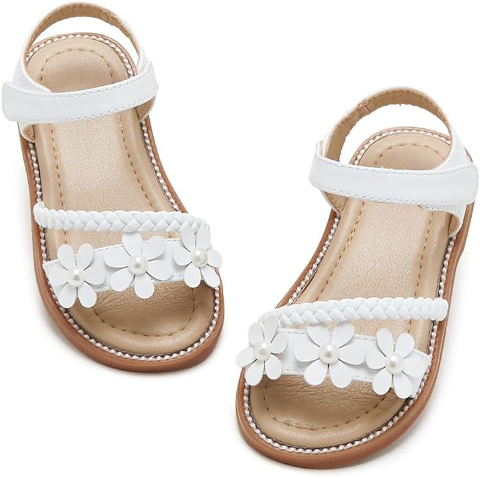 GINFIVE Toddler Girls Sandals Little Girls Kids Summer Shoes Toddler Sandals | Amazon (US)