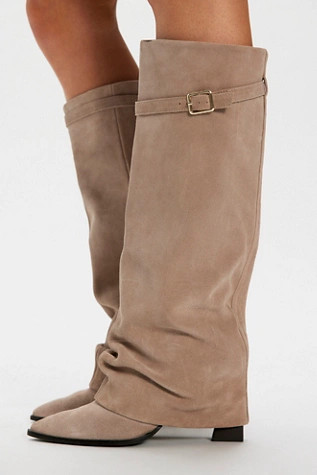 Felicity Foldover Boots by FP Collection at Free People, Magenta, US 9 | Free People (Global - UK&FR Excluded)