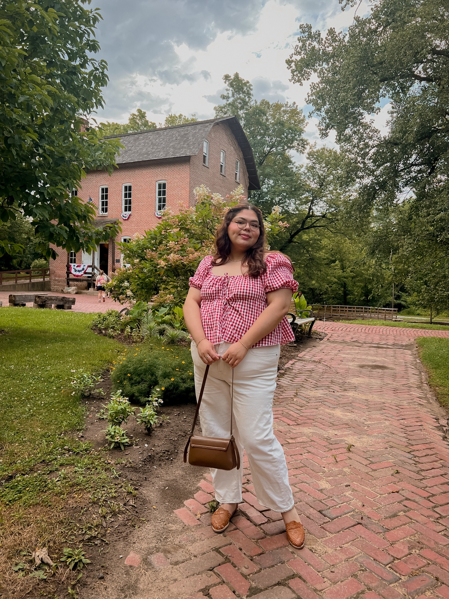 summer ourfit inspo. Gingham top outfit for summer. Plus size summer outfit. Plus size cute gingham summer top. 

#LTKstyletip #LTKfindsunder50 #LTKplussize