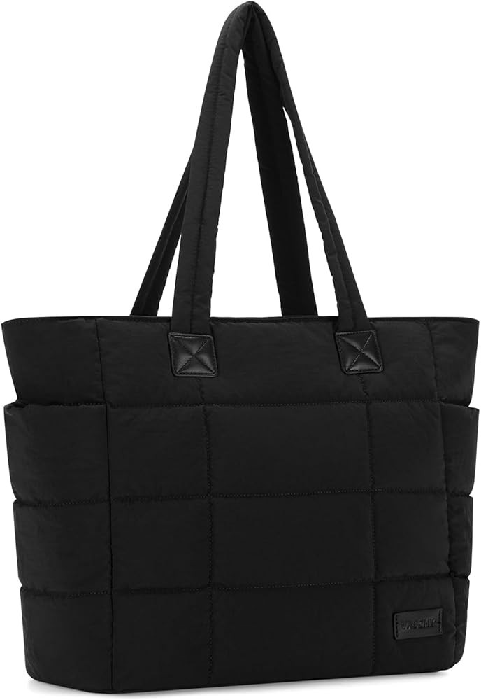 Tote Bag for Women,VASCHY Lightweight Quilted Puffer Work Tote with Laptop Compartments Zipper fo... | Amazon (CA)