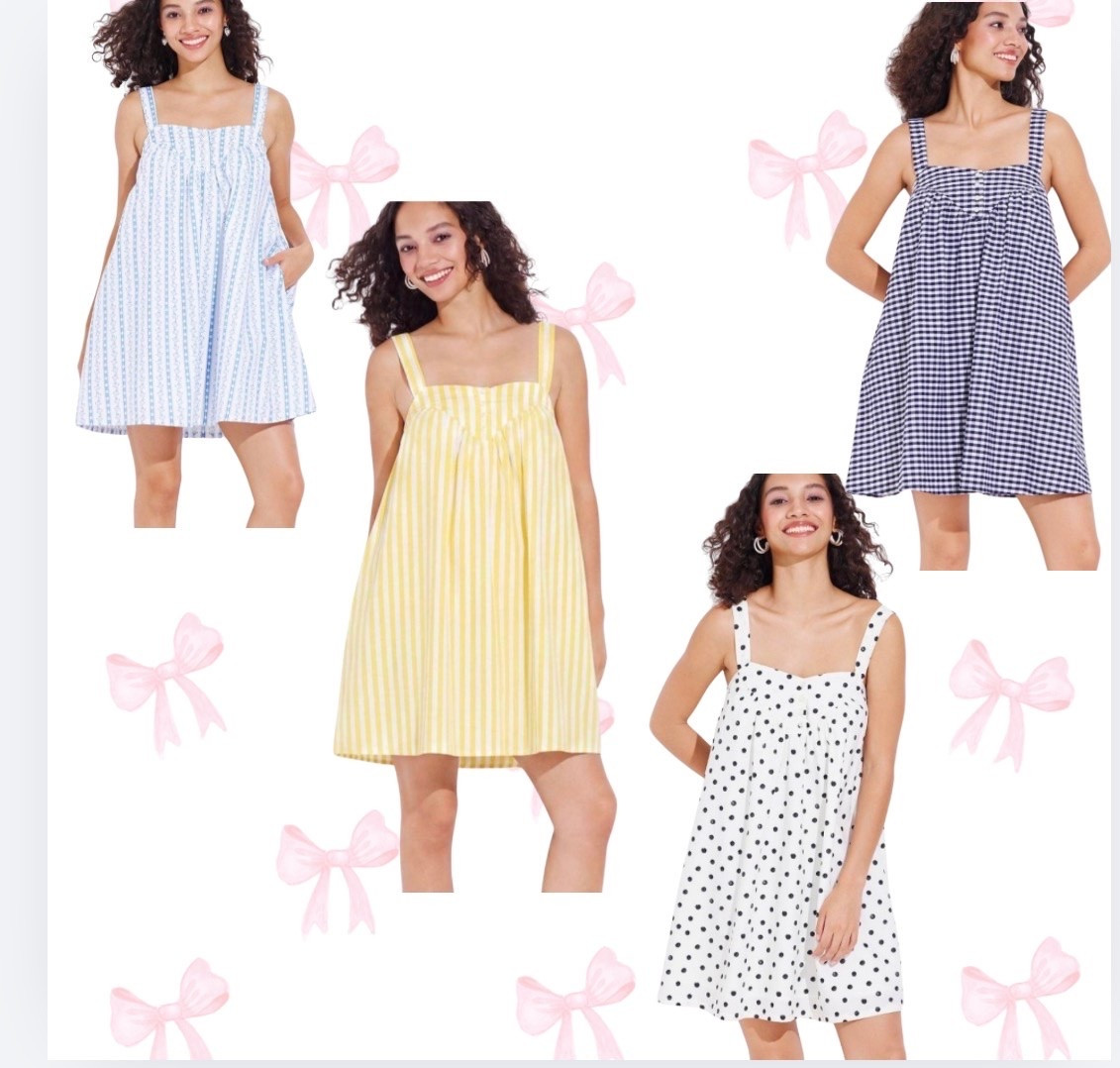 The most adorable little throw on and go dress! Love anything polka dot!