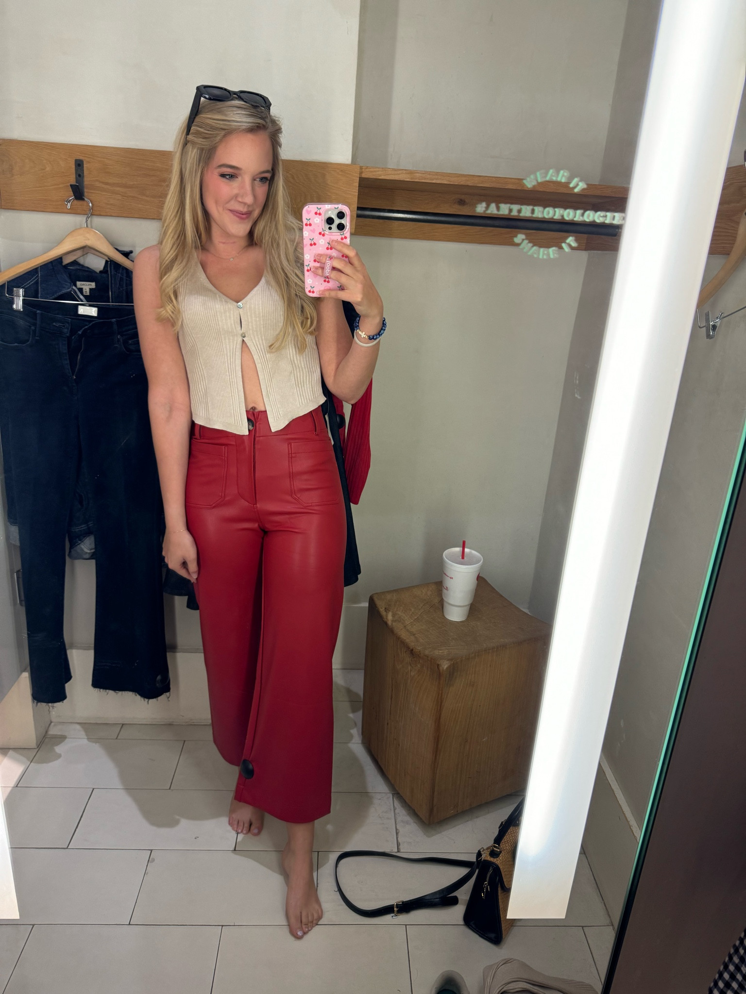 Anthropologie try on haul: 
The Colette Cropped Wide-Leg Pants by Maeve: Faux Leather Edition

I have rented these pants from built like a MILLION times they are so comfy and so cute to wear to work or to dress up for a night out! 

#anthropologie

#LTKFallSale #LTKStyleTip #LTKSeasonal