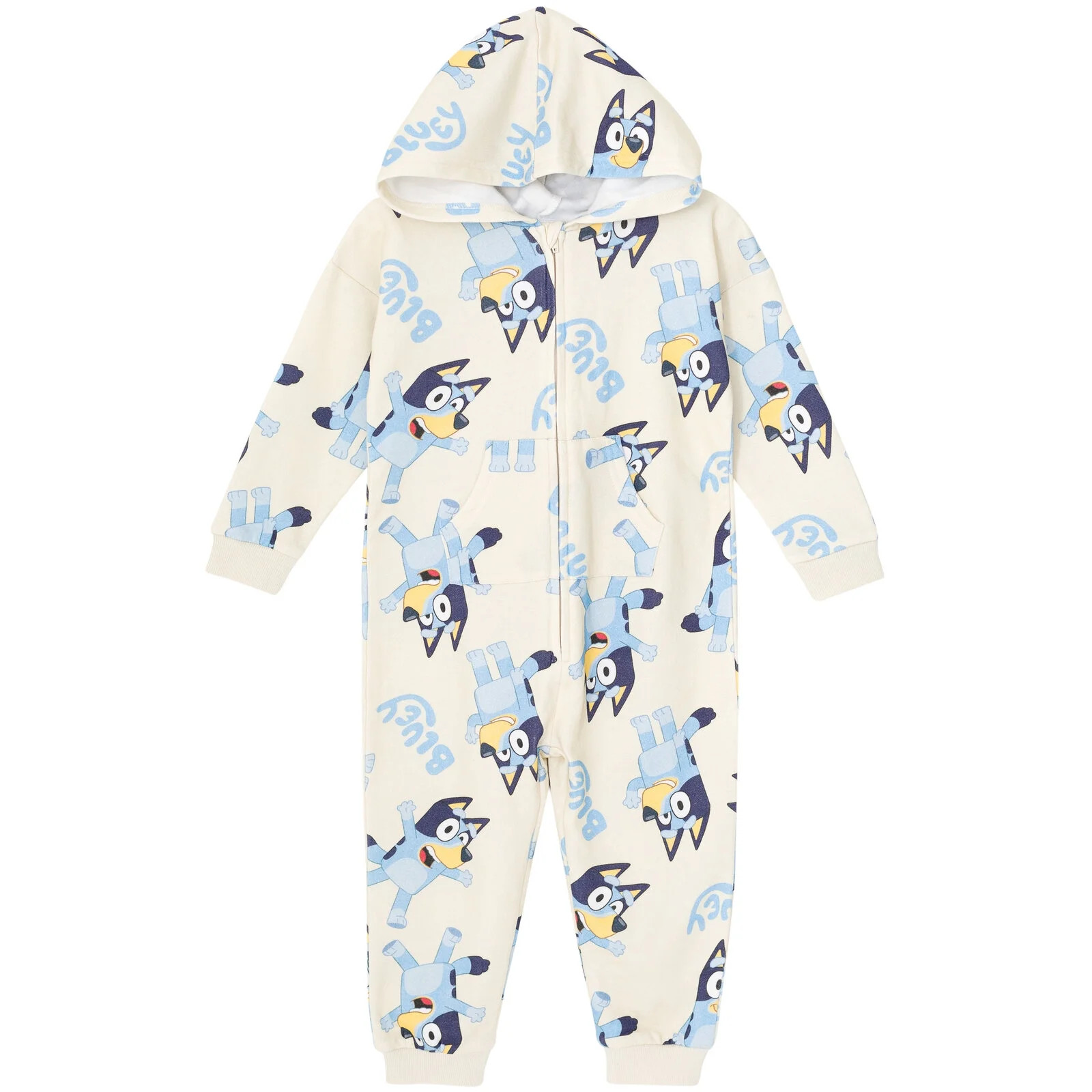 Bluey Fleece Zip Up Coverall Toddler to Little Kid | Walmart (US)