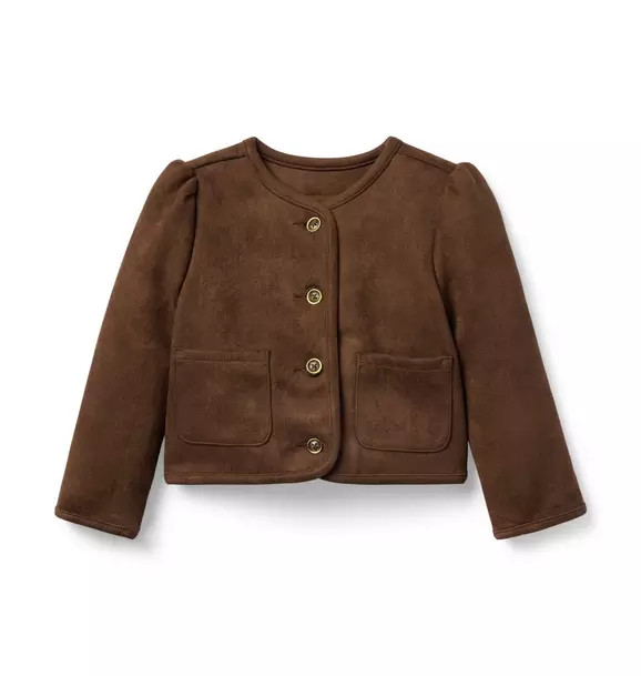 The Sueded Puff Sleeve Jacket | Janie and Jack