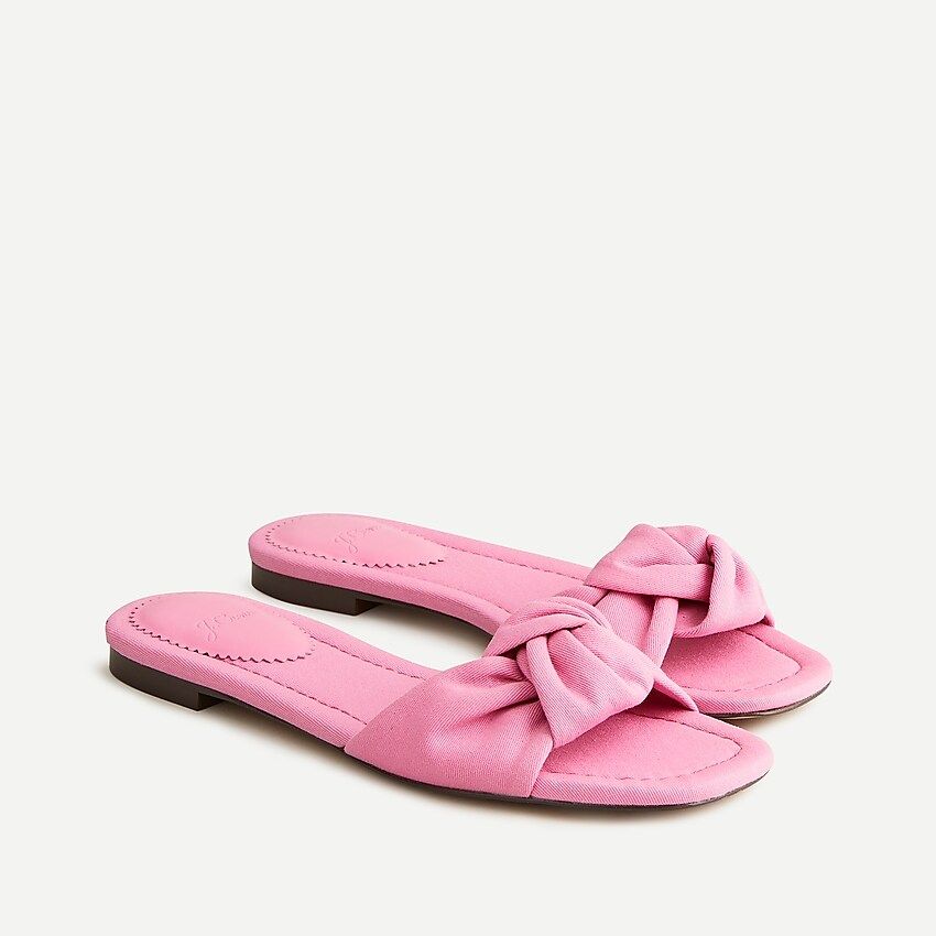 Knotted sandals in chino cotton | J.Crew US