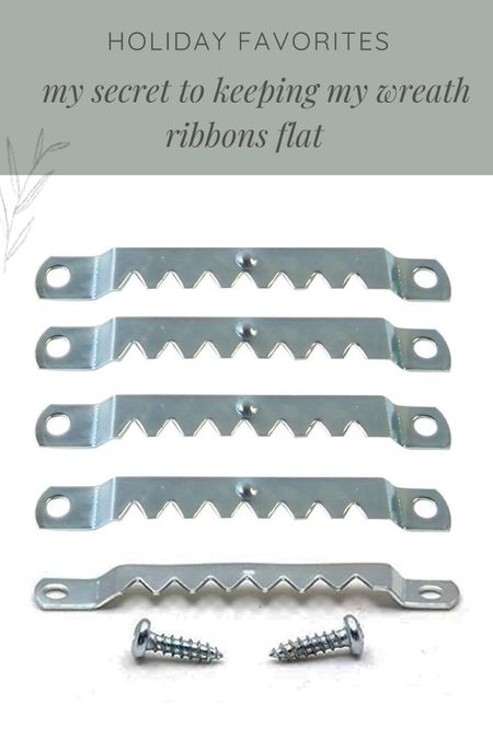 I use these with 2 1/2 inch wide ribbon, they come in different widths as needed 

#LTKSeasonal #LTKhome