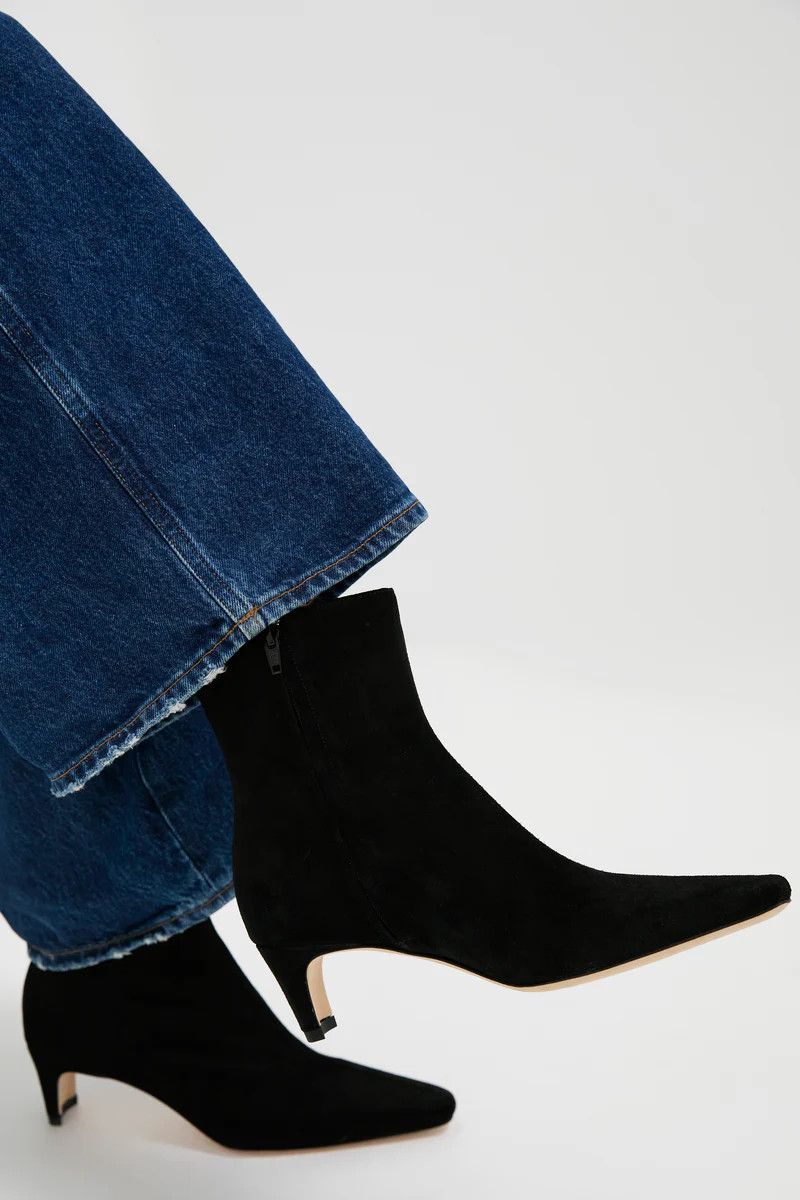 Black Suede Wally Ankle Boot | Tuckernuck (US)