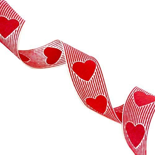 Llxieym 21.8 Yards Valentine's Day Ribbons Heart Ribbons for Valentine's Day Wedding Decoration DIY  | Amazon (US)