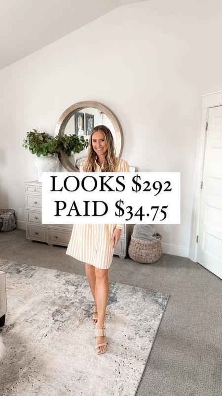 This $34.75 striped dress WAS $69.50 and it looks like the $292 A.P.C. version from Europe! So cute to wear with a belt (I've linked this stretchy one that can be worn with all dresses), has pockets, and can be casual or dressy!

These dresses run true to size; I'm wearing a size small and I am 5'8" for reference!

You do NOT need to spend a lot of money to look and feel INCREDIBLE!

I’m here to help the budget conscious get the luxury lifestyle.

Macy’s Fashion / Affordable / Budget / Women's Casual Outfit / Women’s Dressy Outfit / Classic Style / Elevated Style / Workwear / Spring / Dress / Event / Wedding / Church

#LTKwedding #LTKfindsunder50 #LTKsalealert