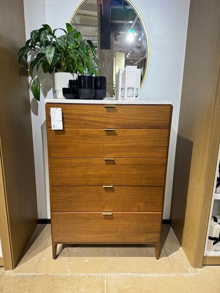 Checking out new dressers for our bedroom & I love this marble-topped tall dresser. The medium finish is gorgeous & the drawers are a great size. 



#LTKhome