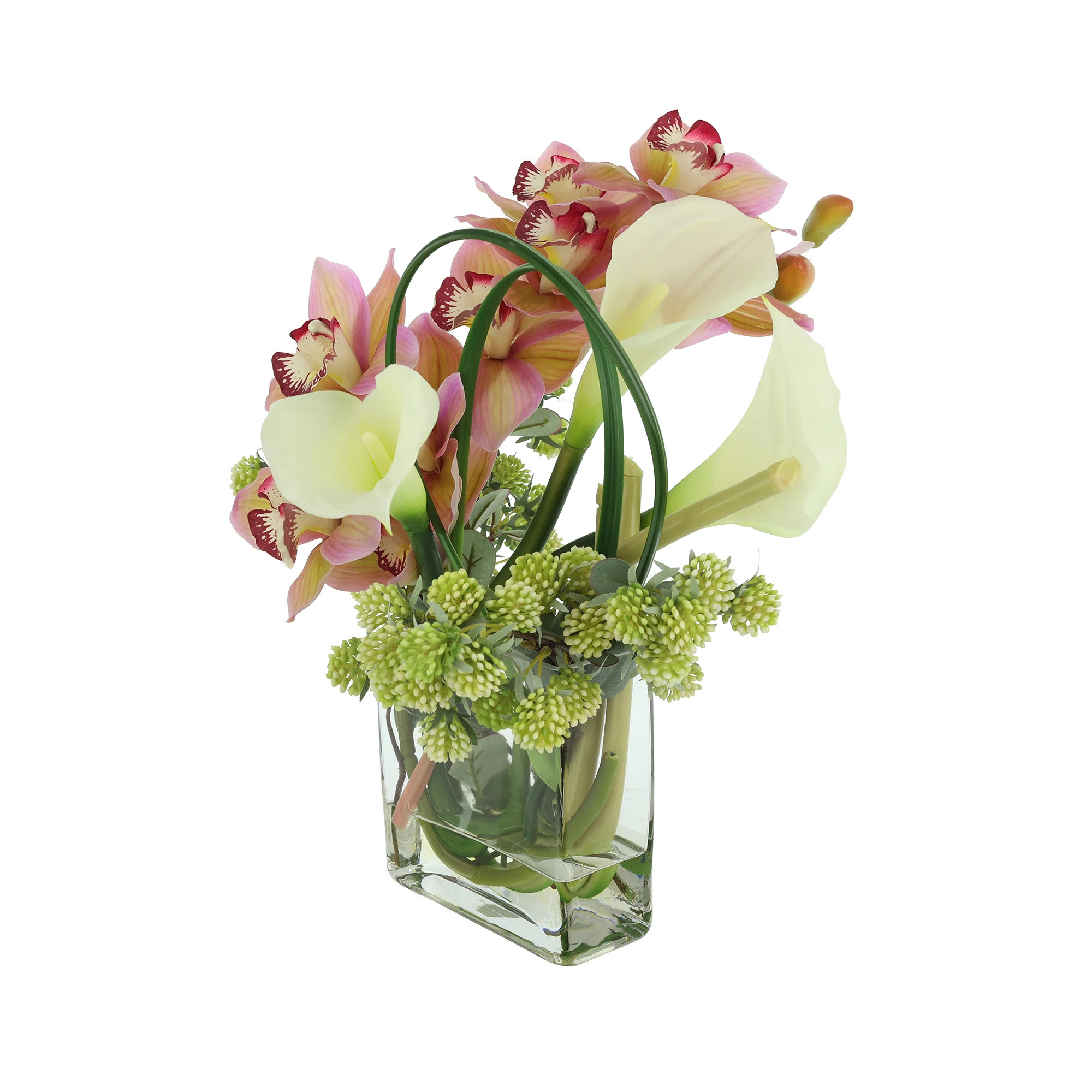 Polysilk Orchid Arrangement in Box | Wayfair North America