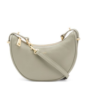 Leather Half Moon Shoulder Bag | TJ Maxx