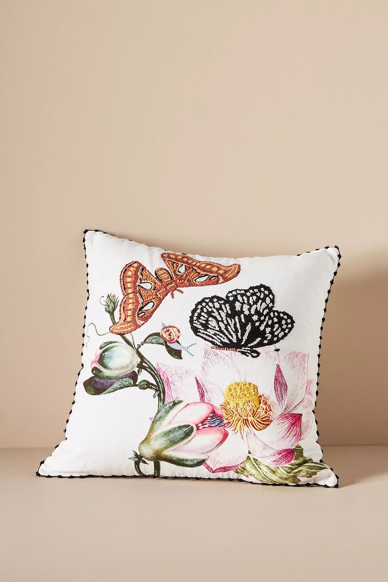 Embroidered Milena Pillow | Anthropologie (US)