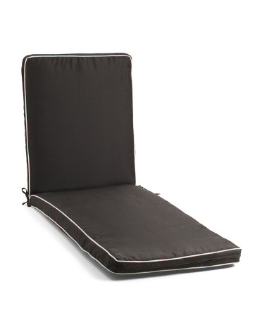 80x24 Solid T-Spun Chaise Outdoor Lounger Cushion | Marshalls