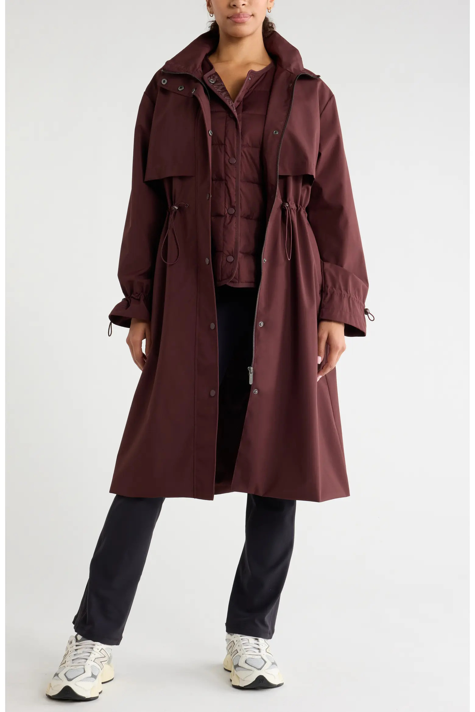 Zella 3-in-1 Trench Coat (Women) | Nordstrom | Nordstrom