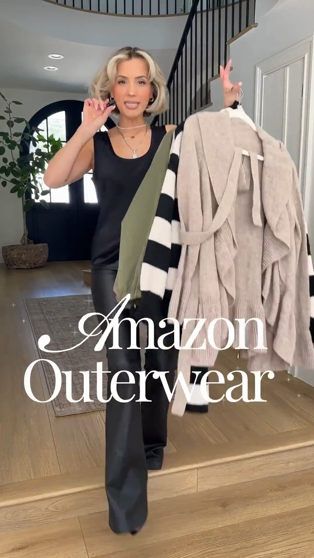 The best of Amazon outerwear 🤎 These are the jackets and layers that make an outfit look instantly more put together. Chic, versatile, and easy to style—these are the pieces I’ll be reaching for on repeat all season long. 🍂✨

SMALL in everything!