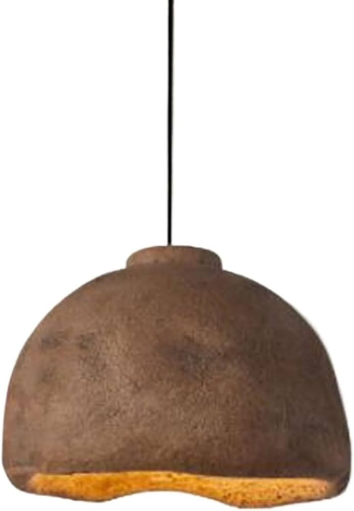 Wabi-sabi Resin Pendant Light Japanese Style Farmhouse Hanging Lamp Vintage Restaurant Suspension... | Amazon (US)
