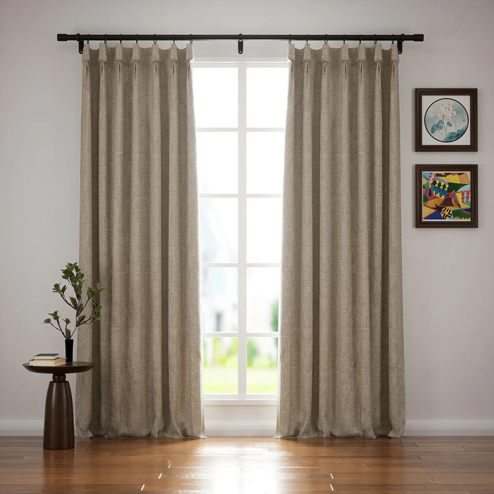 Lille Linen Curtains Drapes Pinch Pleated | Homerilla