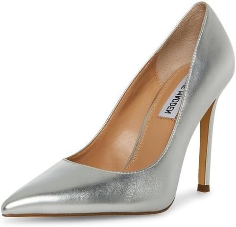 Steve Madden Evelyn Gold Snake Stiletto Heeled Pointed Toe Slip On Dress Pumps | Amazon (US)