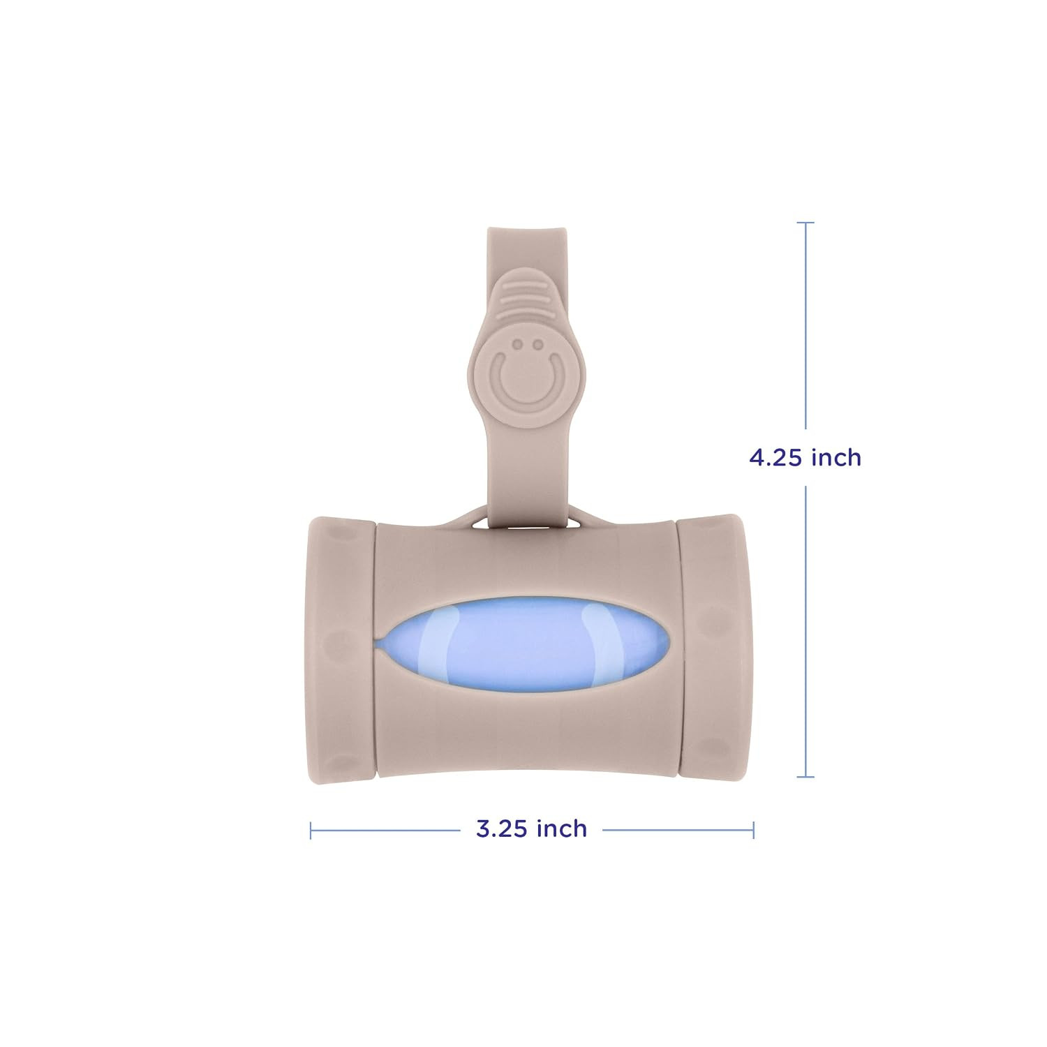 Ubbi Retractable Bag Dispenser for Diaper Bag, Taupe | Portable Bag Holder for Travel, Clips to S... | Amazon (US)