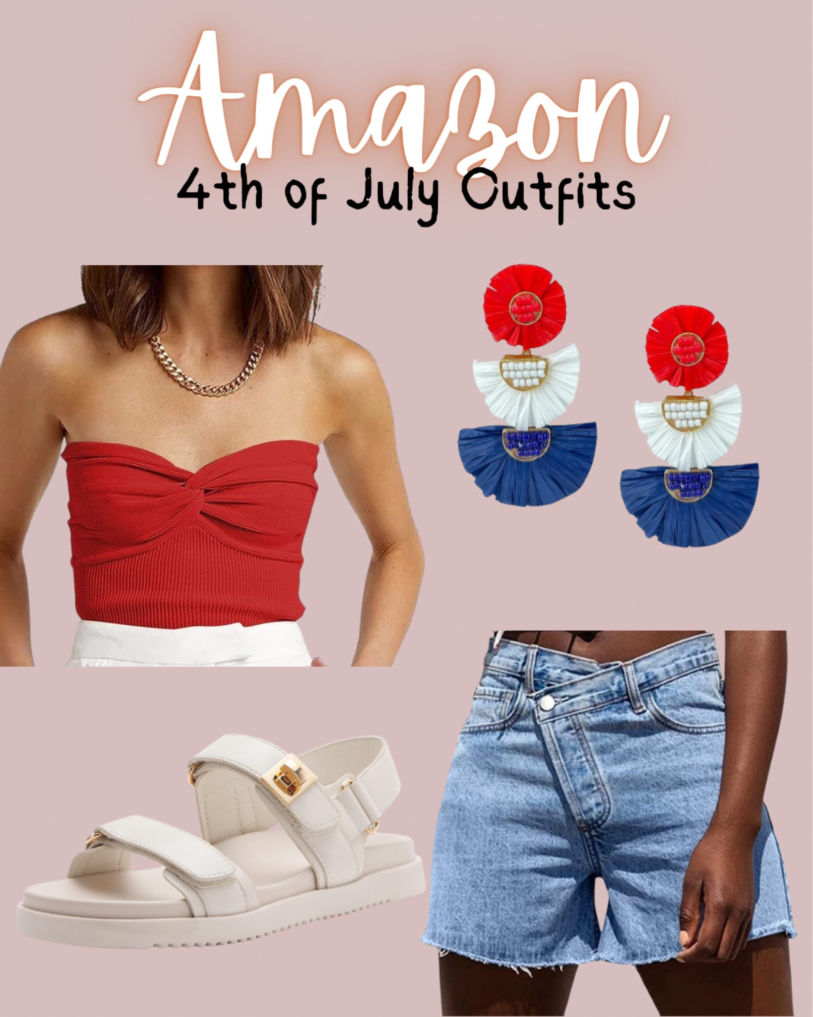 4th of July outfit ideas from Amazon, 4th of July outfit women
4th of July, Fourth of July, USA, patriotic outfits, pool party, amazon fashion, amazon outfit idea, red white and blue, white shorts, graphic tshirt, travel, summer ootd 

#LTKSeasonal #LTKFindsUnder50 #LTKParties