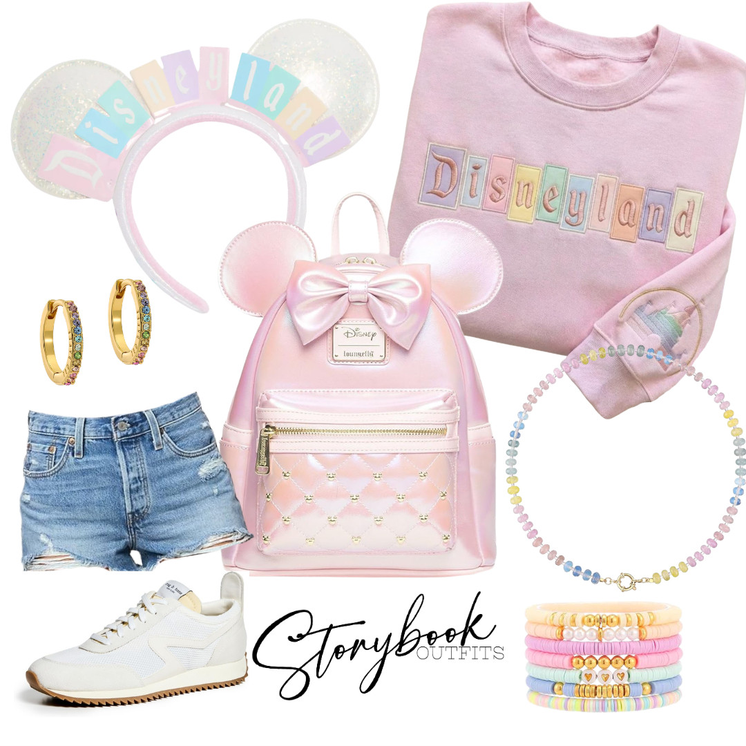 Pastel dreams at the Disney parks 💖✨

Soft pinks, rainbow details, and the cutest Minnie touches—perfect for a sweet & comfy Disney day! 

 #LTKTravel