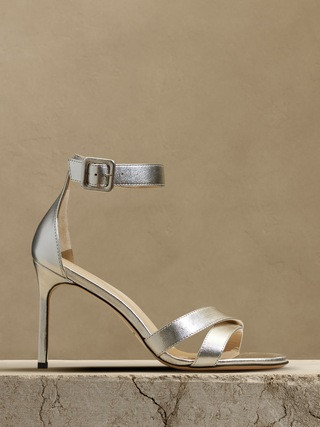 Terrazzo Leather High-Heel Sandal | Banana Republic (US)
