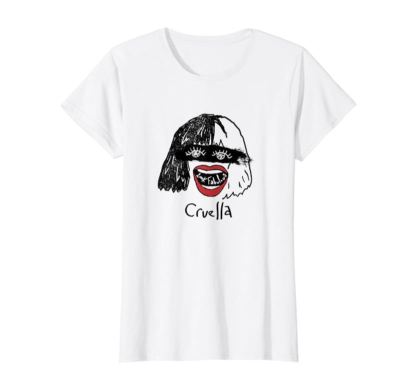 Disney Cruella Look Fabulous Sketch T-Shirt | Amazon (US)