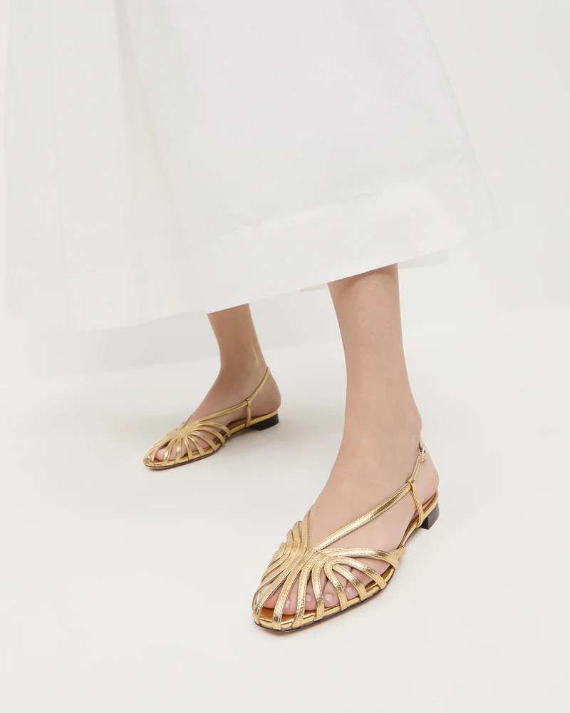 Devon Gold Slingback Sandal | Loeffler Randall