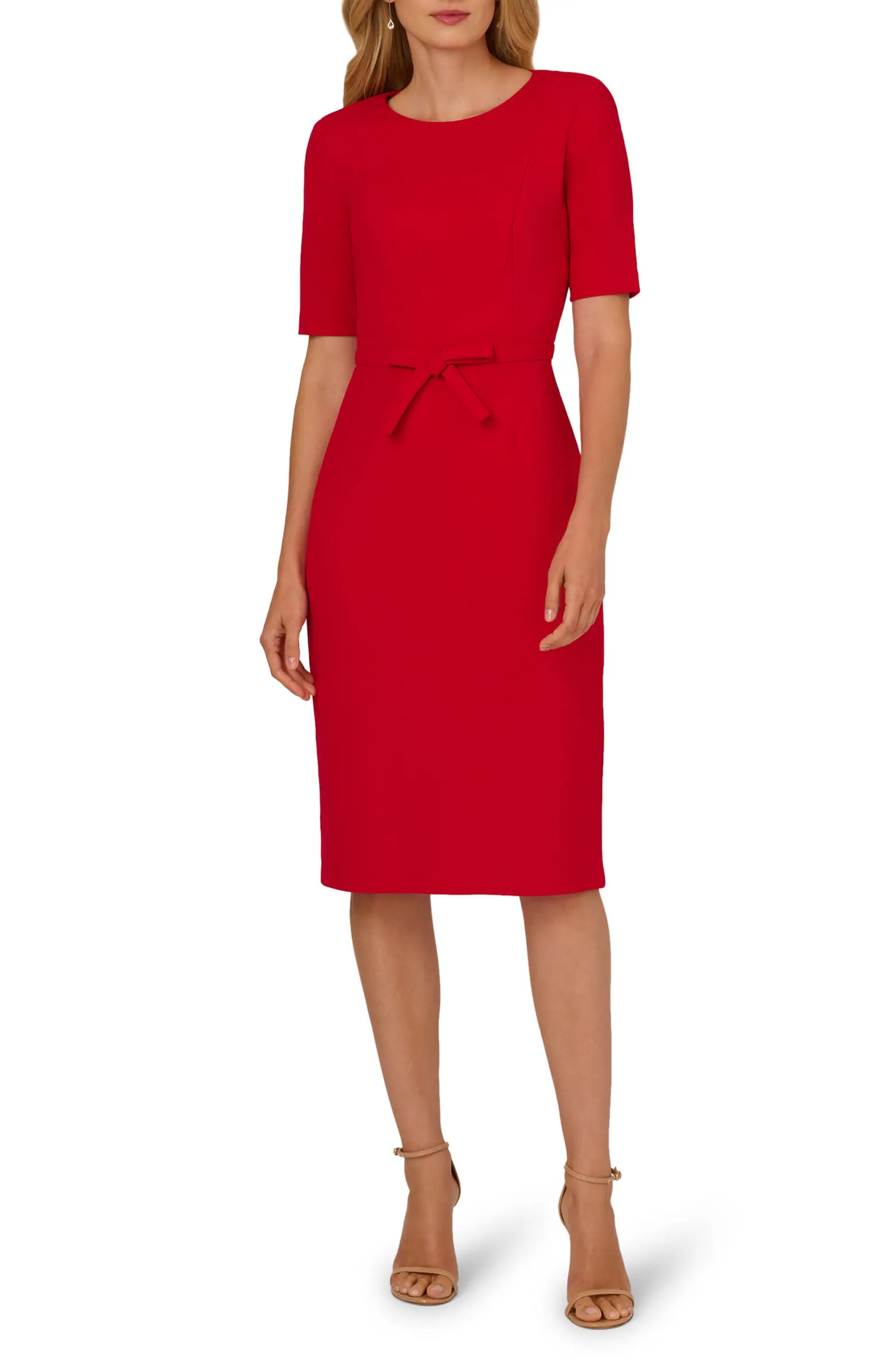 Bow Front Sheath Dress | Nordstrom