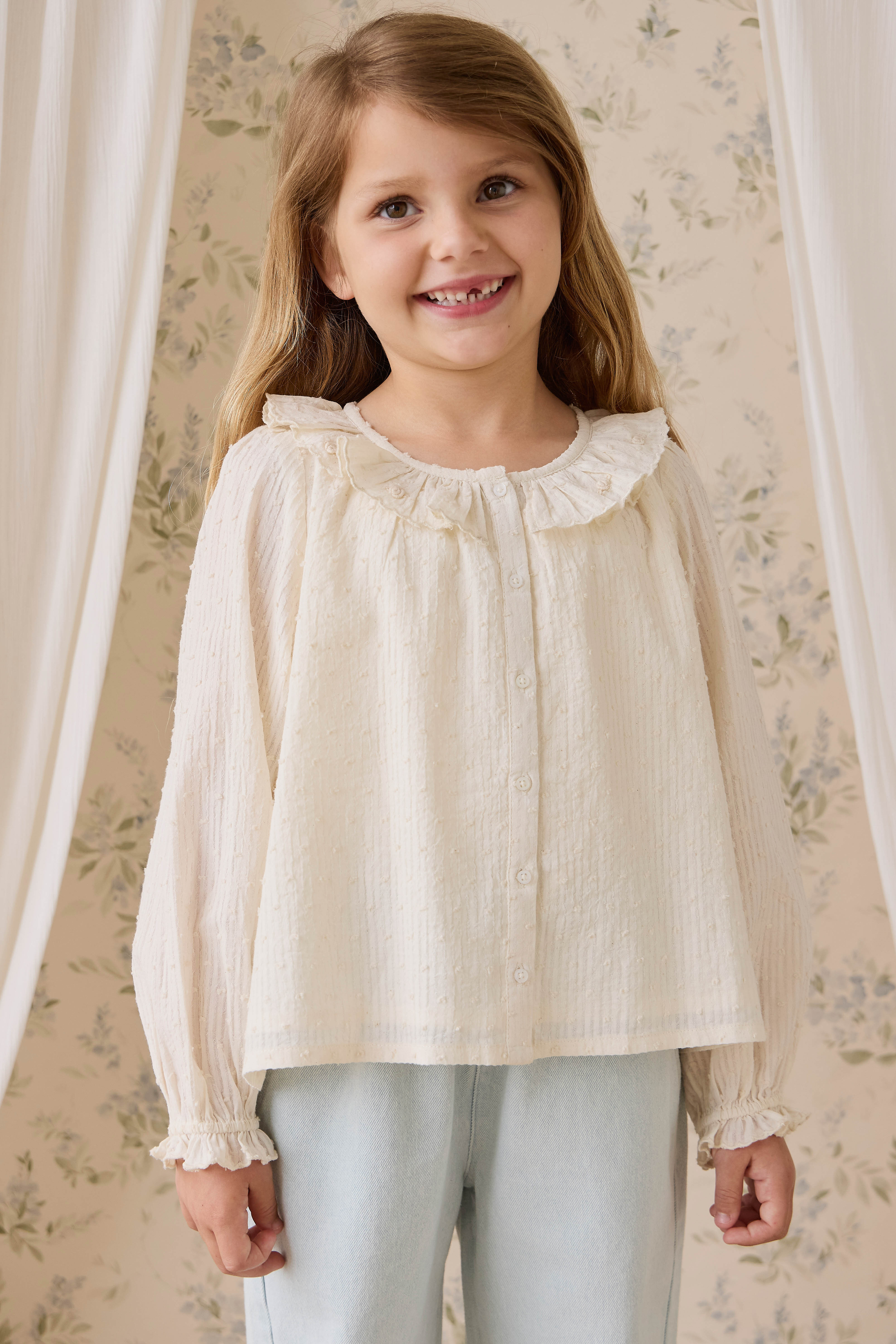 Organic Cotton Cecile Top-Parchment | Jamie Kay
