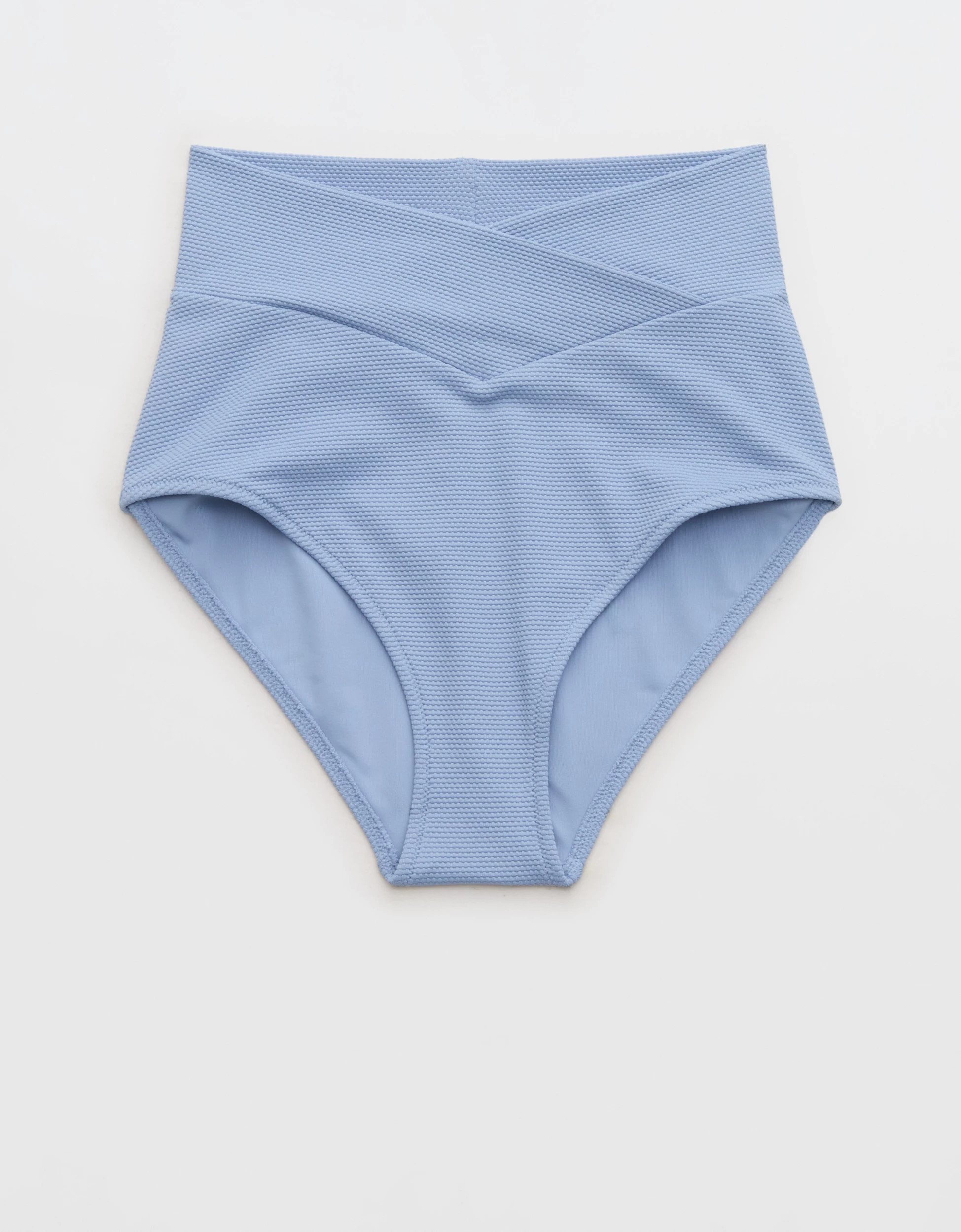 Aerie Pique High Waisted Full Coverage Bikini Bottom | Aerie