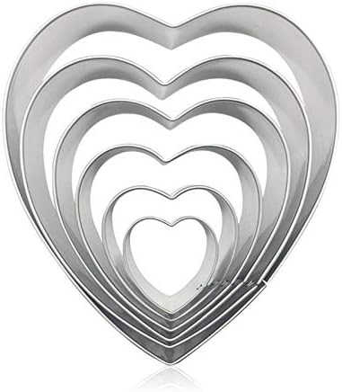 KUFUNG Cookie Cutters Set, Heart, Number, Alphabet Letter Shape Cookie Cutters Biscuit Mould for ... | Amazon (US)