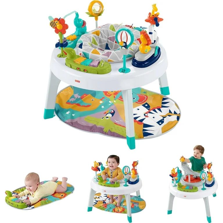 Fisher-Price 3-in-1 Sit-to-Stand Infant Activity Center and Toddler Play Table with Newborn Playm... | Walmart (US)
