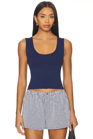Free People x Intimately FP Clean Lines Muscle Cami In Peacoat from Revolve.com | Revolve Clothing (Global)