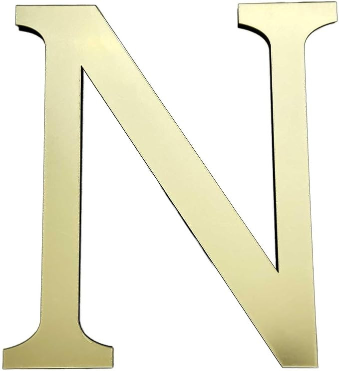 Large 3D Raised Letter Wall Stickers, 20cm 7.87inch Acrylic Alphabet Decals, Self-Adhesive Home D... | Amazon (US)