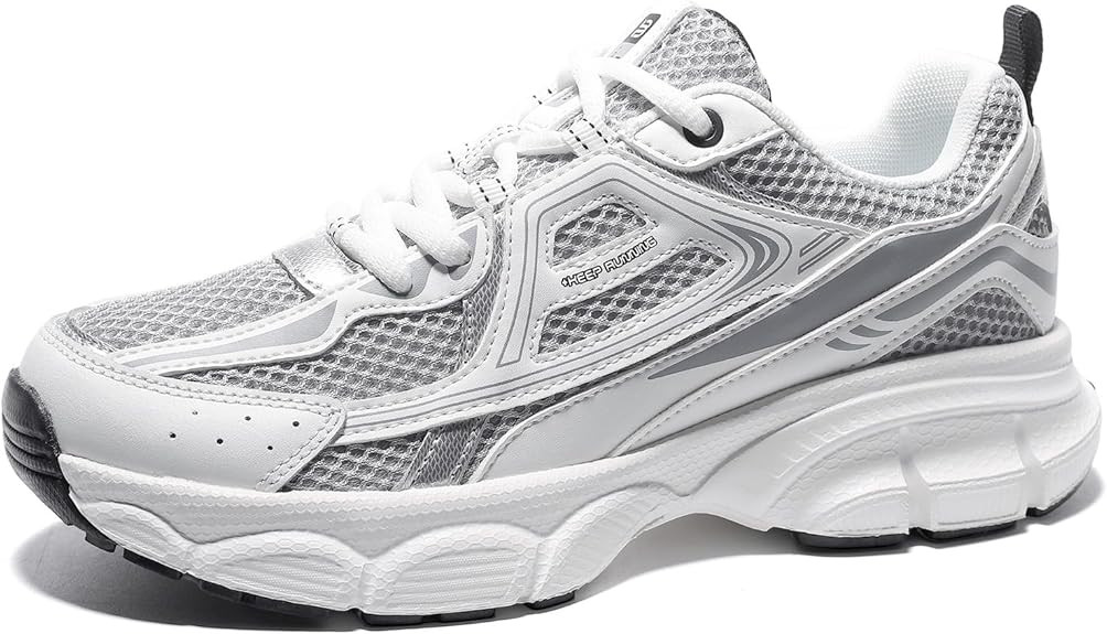 BAASPLOA Women's Chunky Fashion Sneakers Casual Sports Shoes Mesh Breathable Athletic Gym Workout... | Amazon (US)