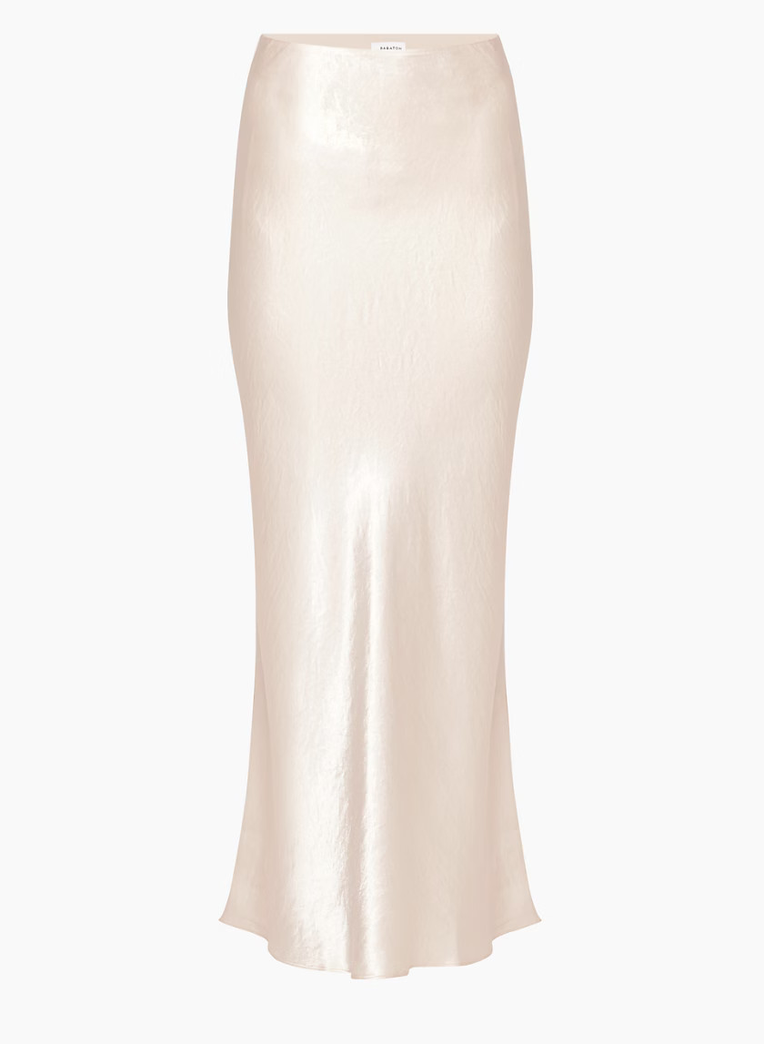 SLIP SATIN MAXI SKIRT | Aritzia