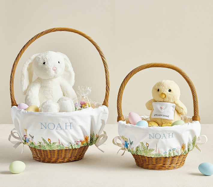 Peter Rabbit™ Garden Easter Basket Liners | Pottery Barn Kids