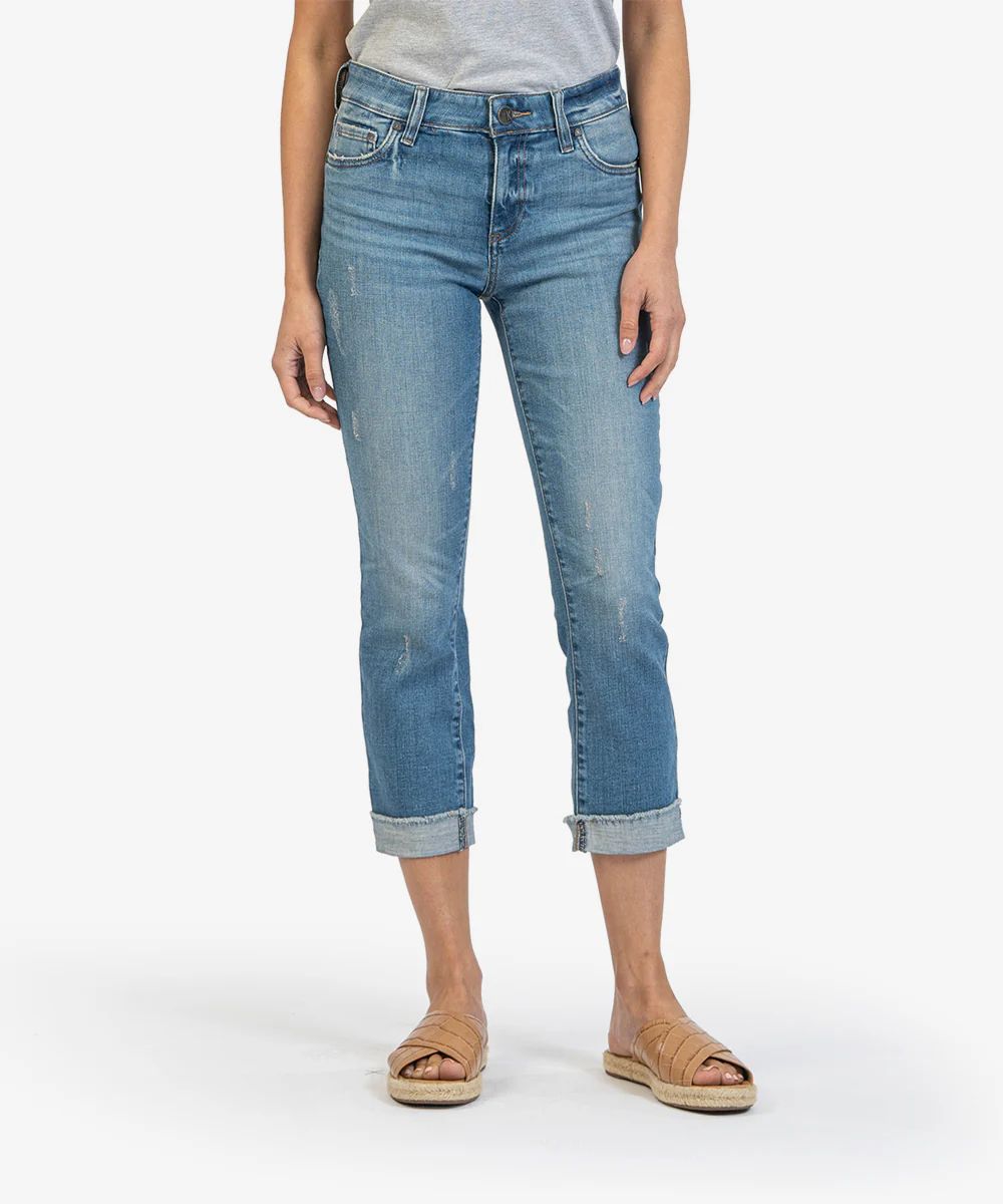 Amy Crop Straight Leg (Lucky Wash) - Kut from the Kloth | Kut From Kloth