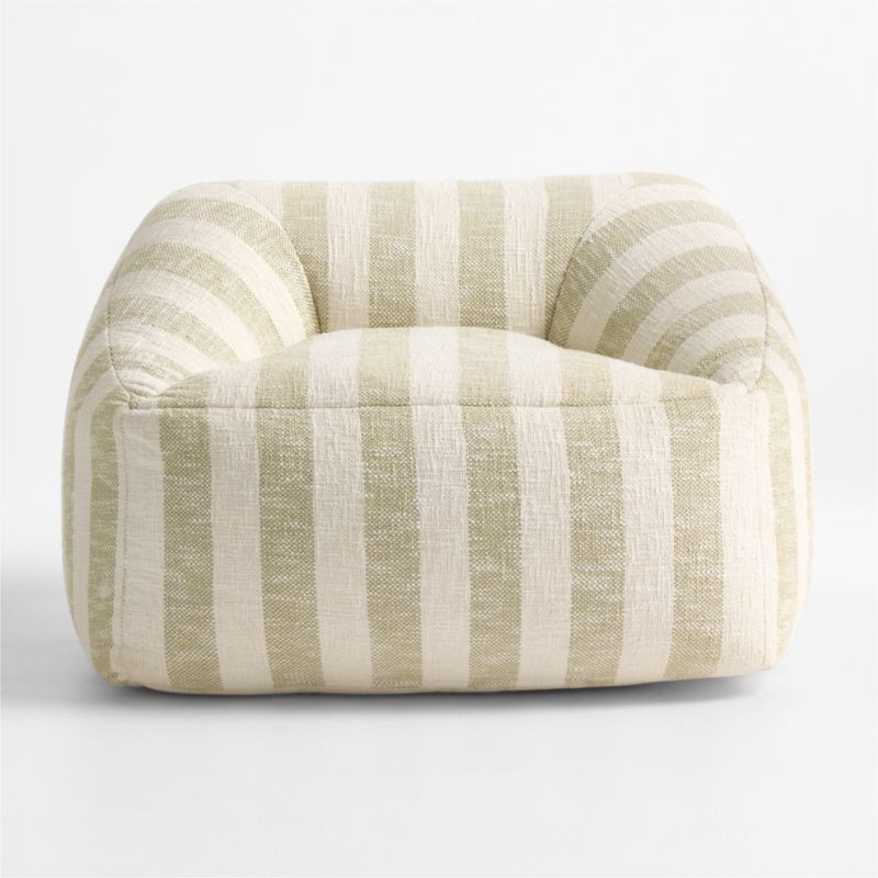 Moss Green Striped Kids Lounge Chair + Reviews | Crate & Kids | Crate & Barrel