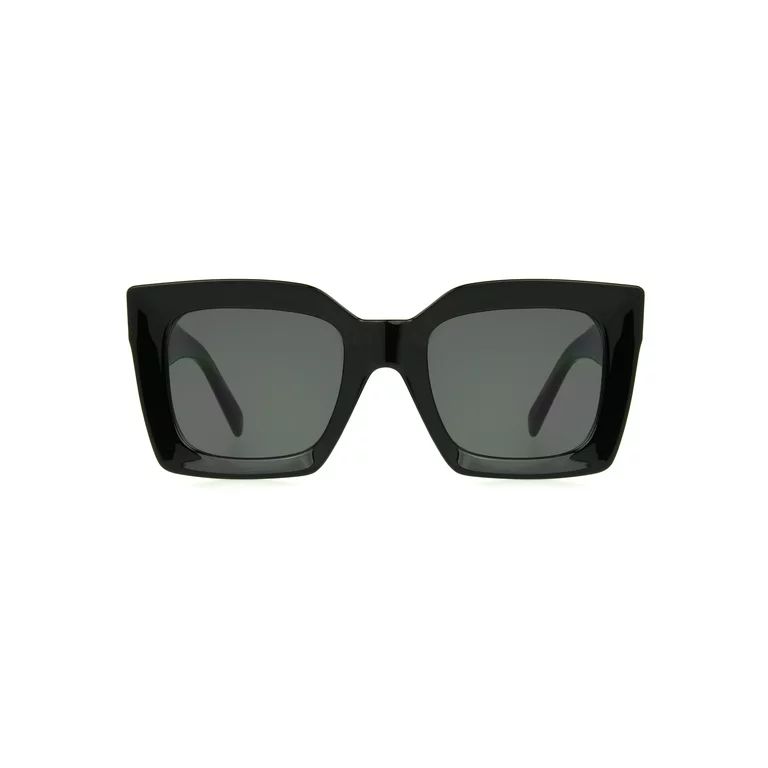 Foster Grant Premium Women's Square Black Sunglasses | Walmart (US)