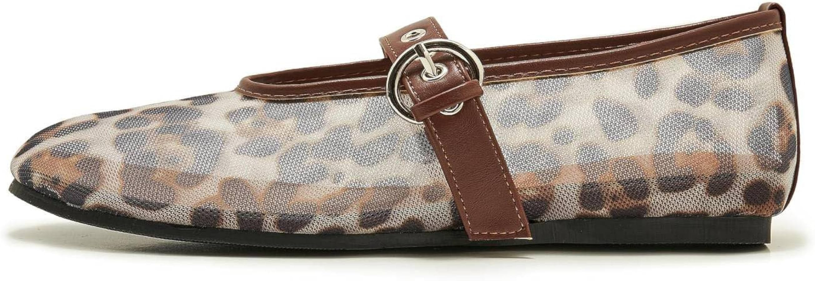 Mesh Ballet Flats for Women Round Toe Buckle Strap Mary Jane Flat Comfortable Casual Ballerina Sh... | Amazon (US)