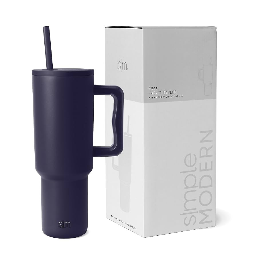 Simple Modern 40 oz Tumbler with Handle and Straw Lid | Insulated Reusable Stainless Steel Water ... | Amazon (US)