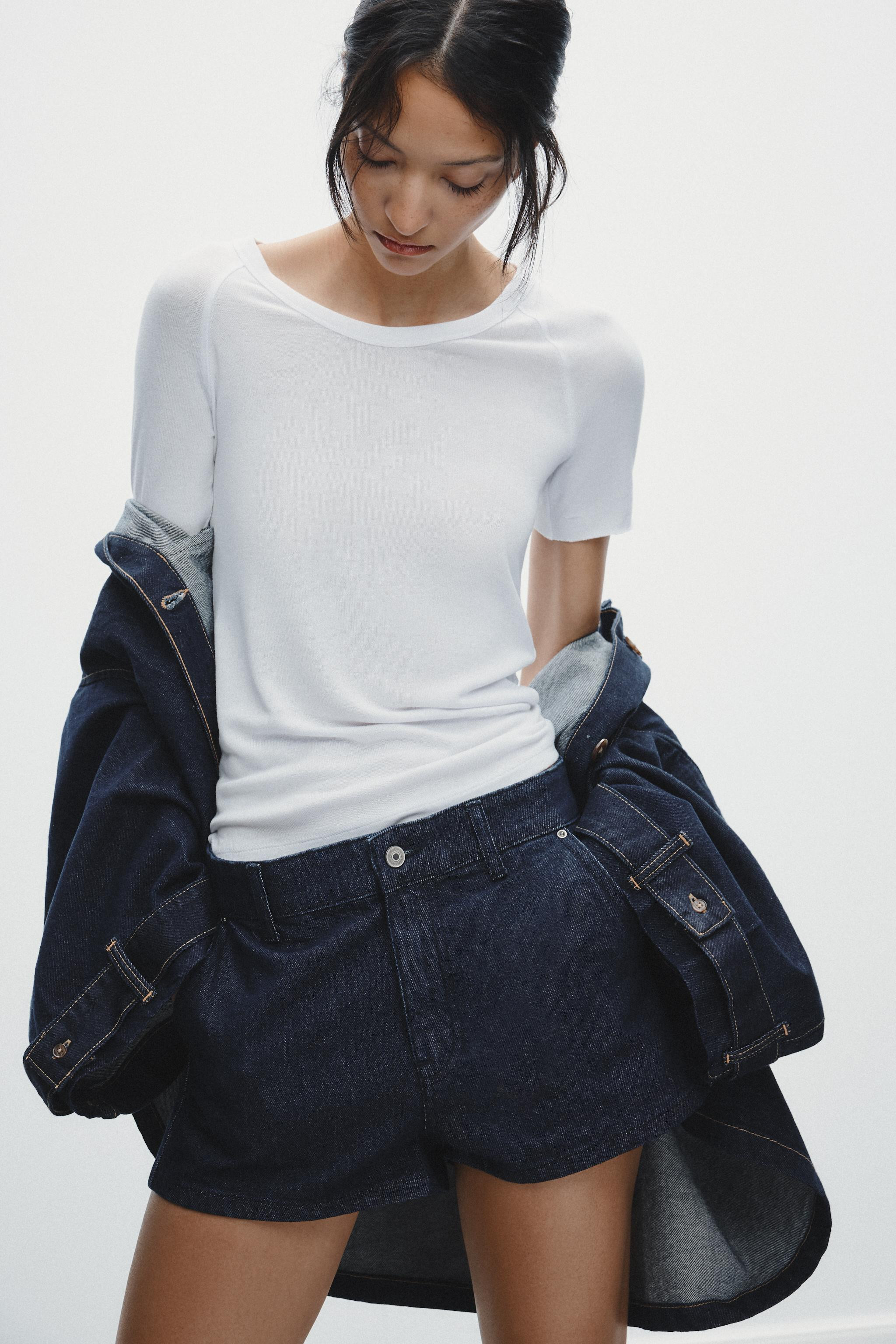 CHINO DENIM SHORTS | Zara US