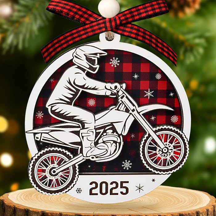 Dirt Bike Ornament - Dirt Bike Ornaments for Christmas Tree - Motocross Ornaments 2025 - Motocros... | Amazon (US)