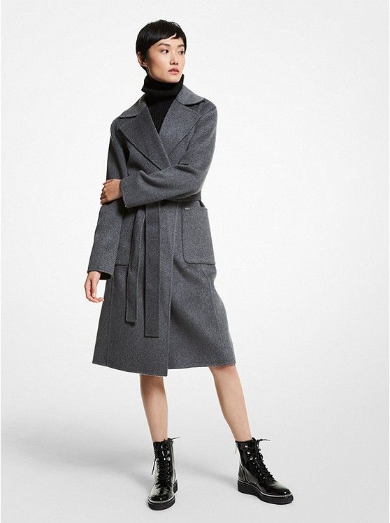 Wool Wrap Coat | Michael Kors US