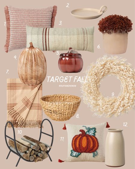 target fall / fall decor / autumn decor / cozy home / fall home decor / fall living room / fall kitchen / fall wreath / fall garland / throw pillow / throw blanket / candles / pumpkins / fall stems / vases / candle holders / coffee table decor

#LTKunder50 #LTKhome #LTKSeasonal