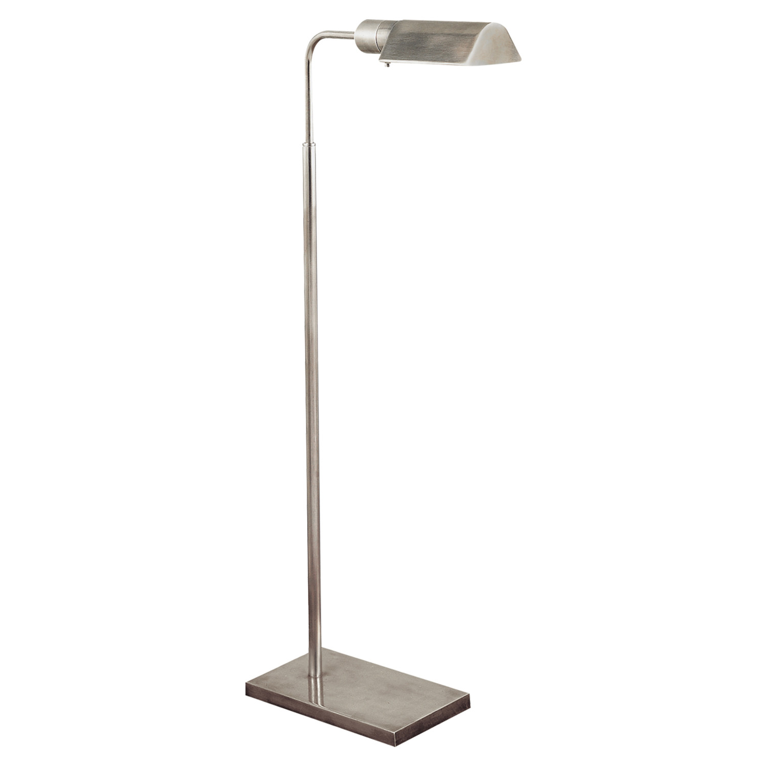 Visual Comfort Studio Modern Classic Antique Nickel Metal Adjustable Floor Lamp | Kathy Kuo Home