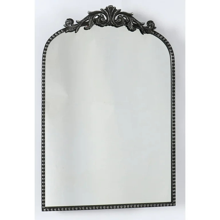 20” X 30” Filigree Arch Metal Wall Mirror Decor In Black | Walmart (US)